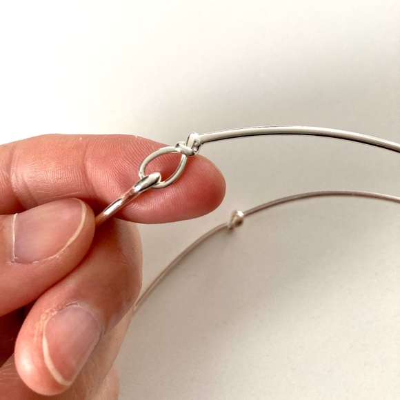 Stella & Dot Simple Knot Collar Necklace - Silver - Picture 7 of 7